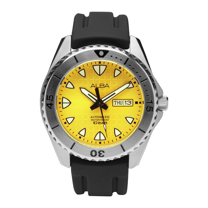 AL4587X1 Yellow Patterned Dial Automatic Watch