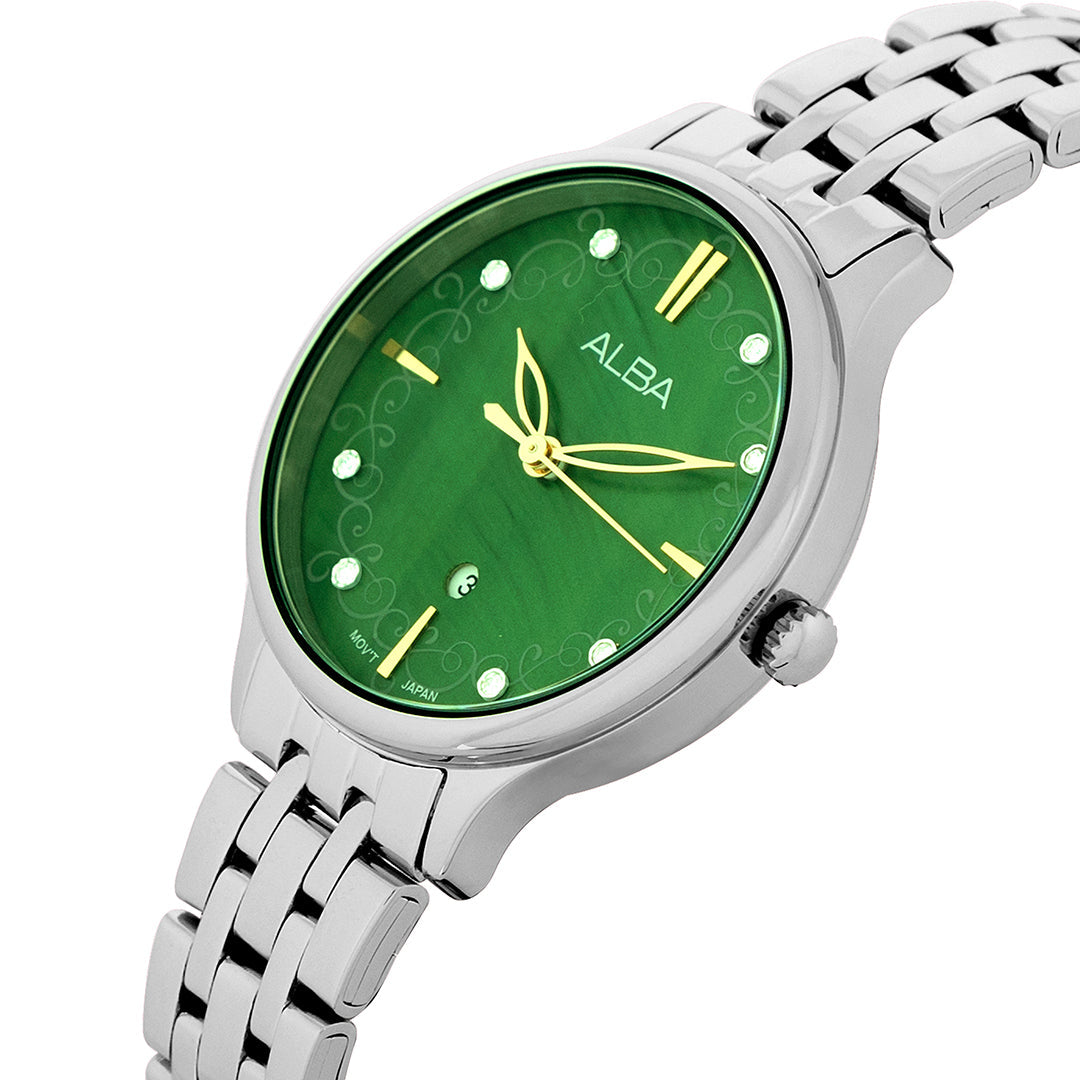 AH7CR7X1 Green MOP Patterned Dial