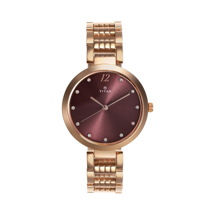 Titan Sparkle Purple Dial Analog Watch For Women NP2480WM02