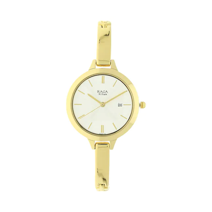Titan Raga Viva Analog Beige Dial Women's Watch 2578YM01