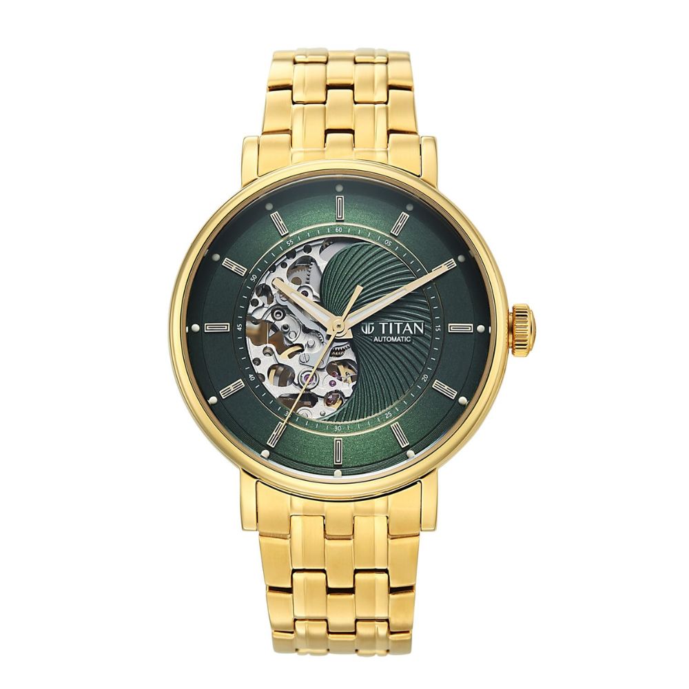 Titan 90222YM01 Silver Dial Men&