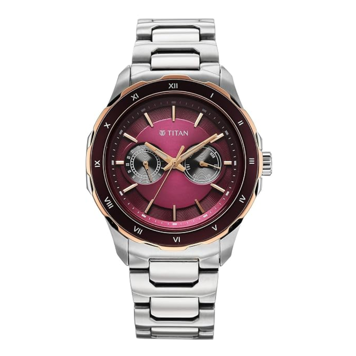 Titan Regalia Opulent 1688KM12 Maroon Dial Men&