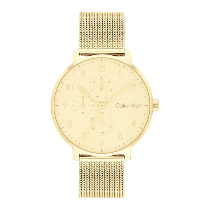 Calvin Klein Unisex Stun Stainless Steel Textured Analogue Watch 25200403