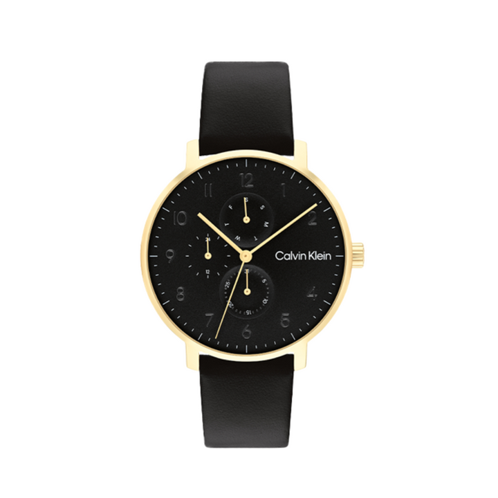 Calvin Klein Unisex Stun Leather Analogue Watch 25200404