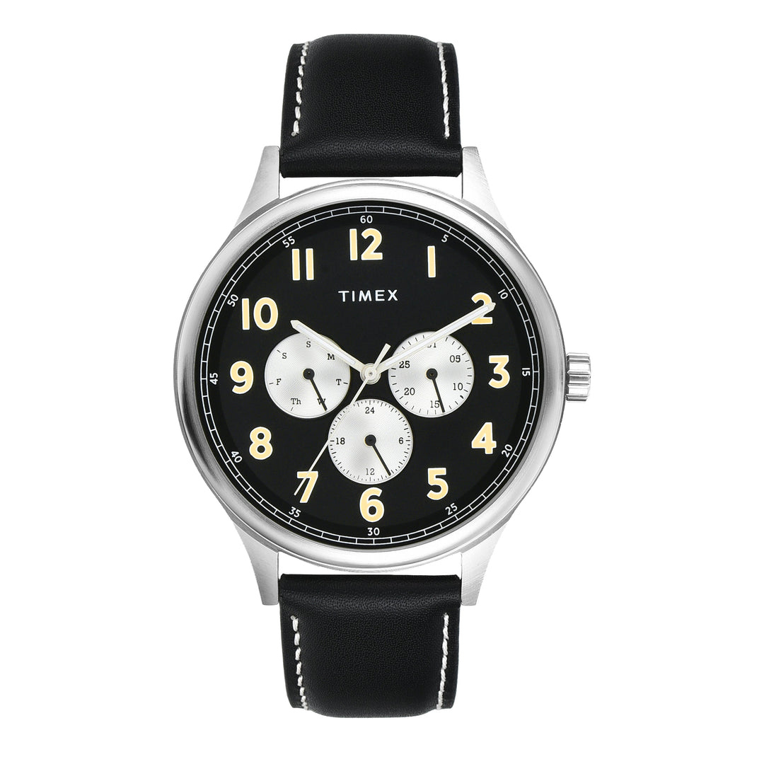 TIMEX Men Black Round Dial Analog Watch - TWEG184SMU17