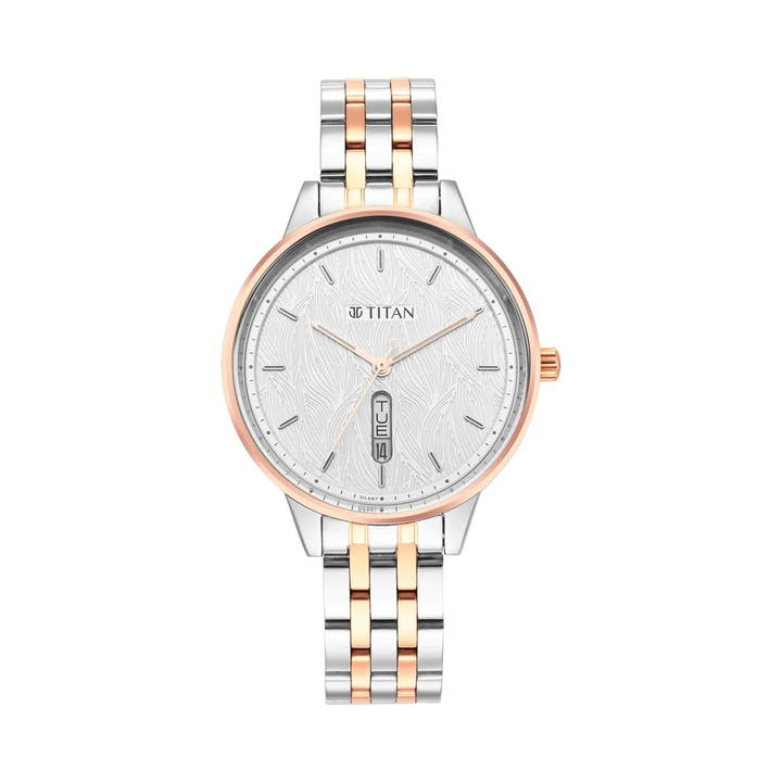 TITAN Workwear Silver Dial Women's Watch NP2648KM01