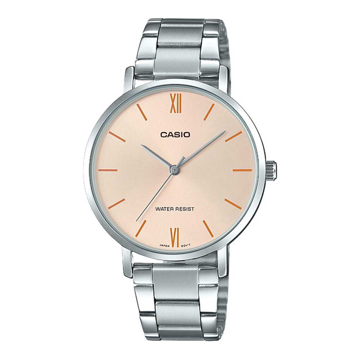 Casio A1624 Enticer Ladies Slim Case(LTP-VT01D-4BUDF) Analog Watch-For Women