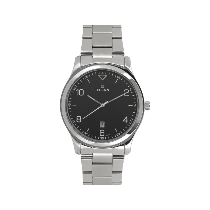 Titan Neo Analog Black Dial Men's Watch-NM1770SM02