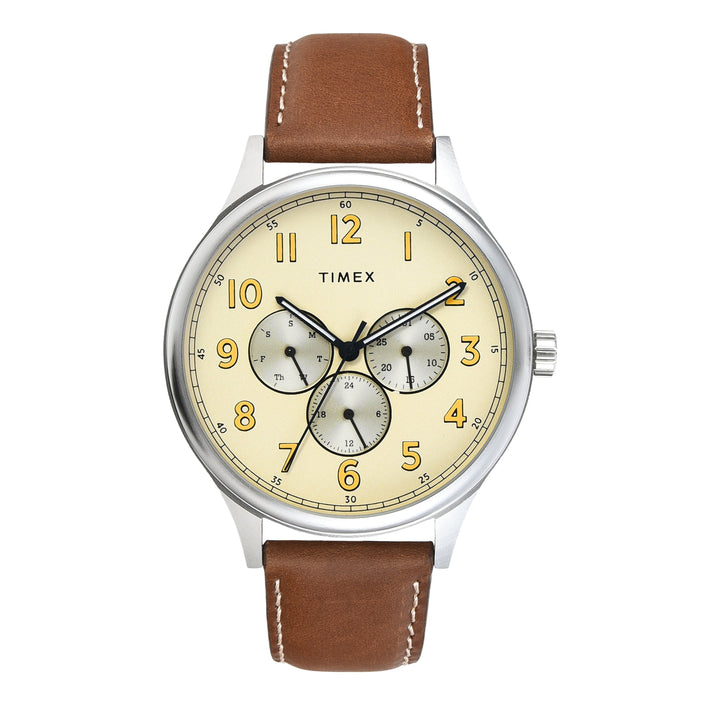 TIMEX Men Champagne Round Dial Analog Watch - TWEG184SMU19