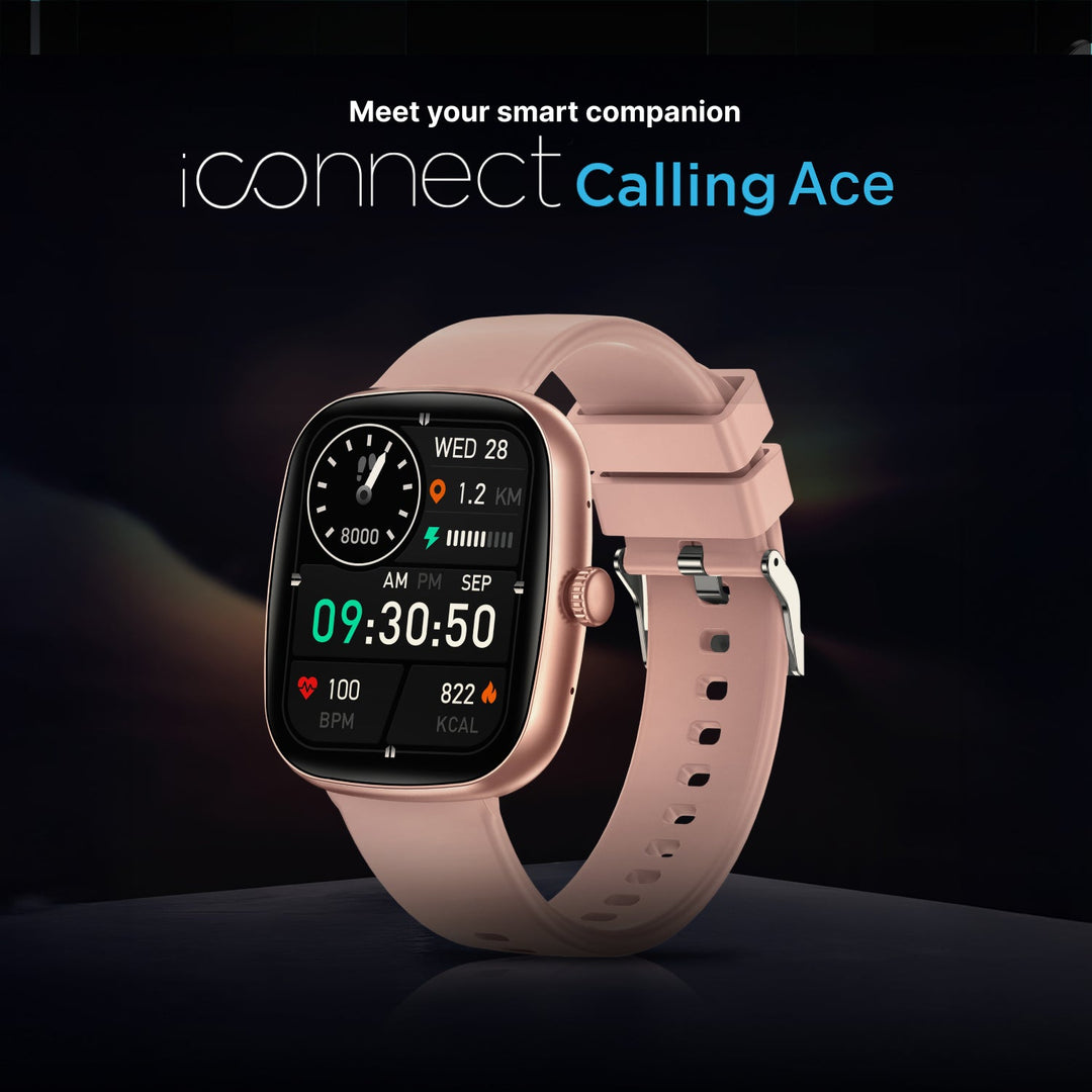 Timex iConnect Calling Ace 1.83"(4.64 cm) Display with Functional Crown and BT Calling Smartwatch For Unisex - TWIXW1101T