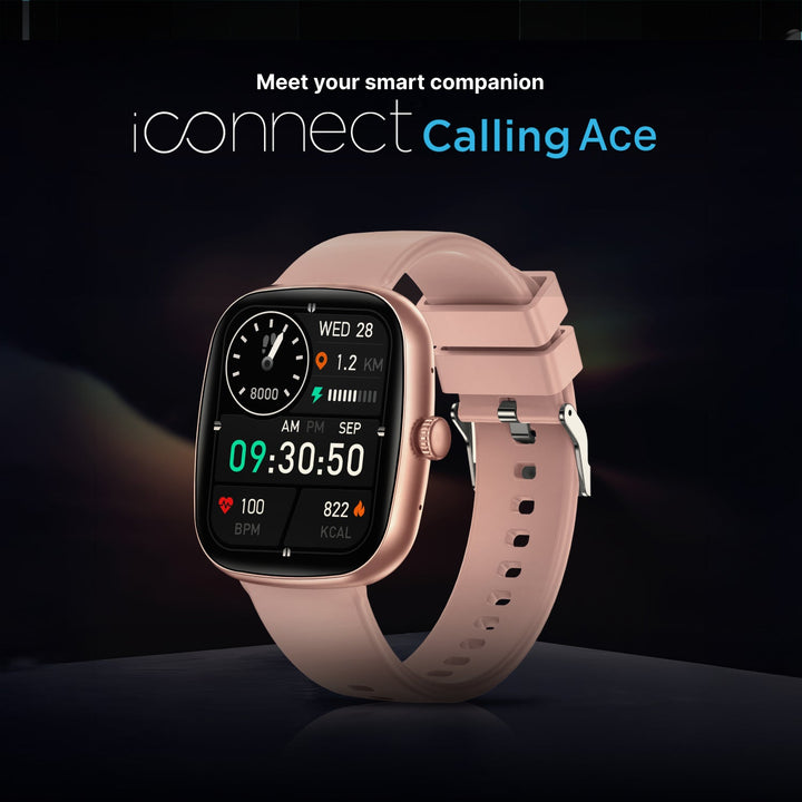 Timex iConnect Calling Ace 1.83"(4.64 cm) Display with Functional Crown and BT Calling Smartwatch For Unisex - TWIXW1101T