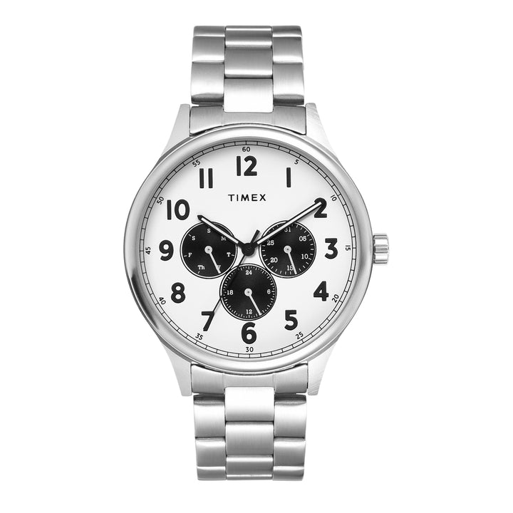 TIMEX Men Silver Round Dial Analog Watch - TWEG184SMU20