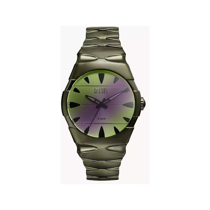 Diesel D-Sruptor Three-Hand Green Stainless Steel Watch DZ2215