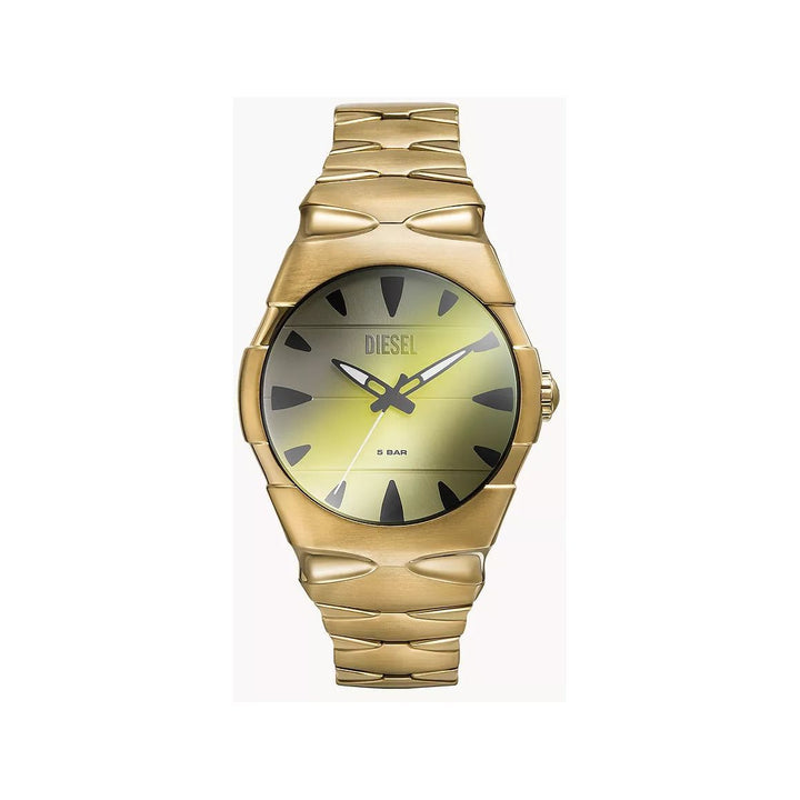 Diesel D-Sruptor Three-Hand Gold-Tone Stainless Steel Watch DZ2214