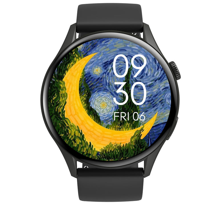 Timex FitGen 1.43" Round AMOLED Smartwatch With 466x466 Pixel Resolution|Single Sync Bluetooth Calling| Rotating Crown| Metallic Body|Always On Display|AI Voice Assist|100+ Sports Modes|200+ Watchfaces|Upto 7 Days Battery(Normal Usage) - TWTXW500T