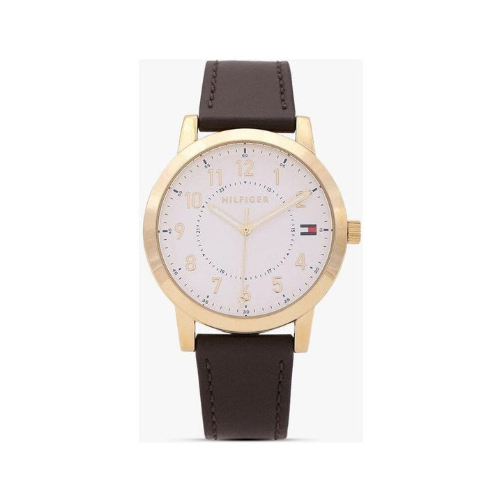 TOMMY HILFIGER Analogue Watch with Leather Strap TH1791751W / NETH1791751