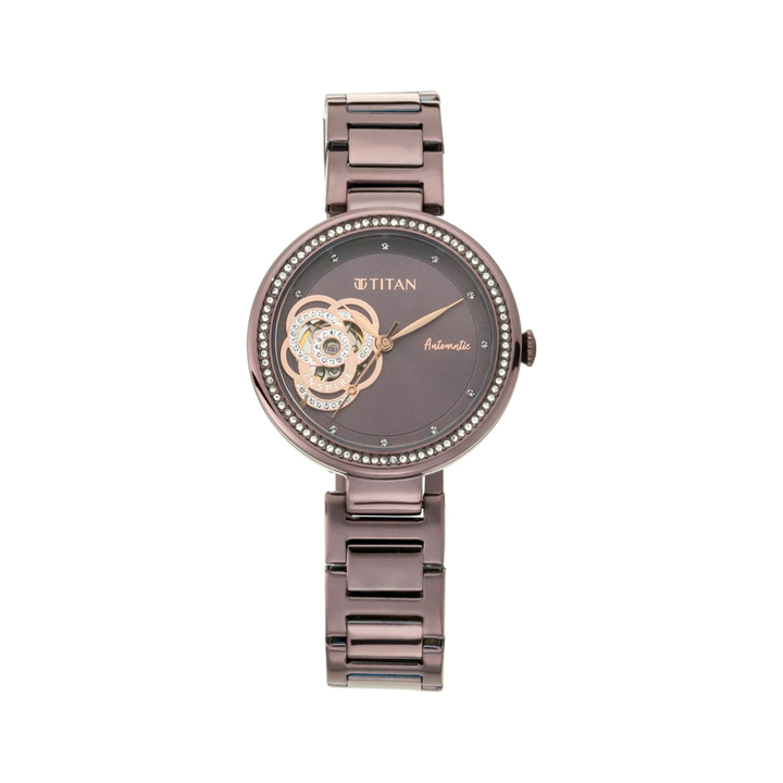 Titan NN95112QM01 Purple Self Expression Analog Watch For Women