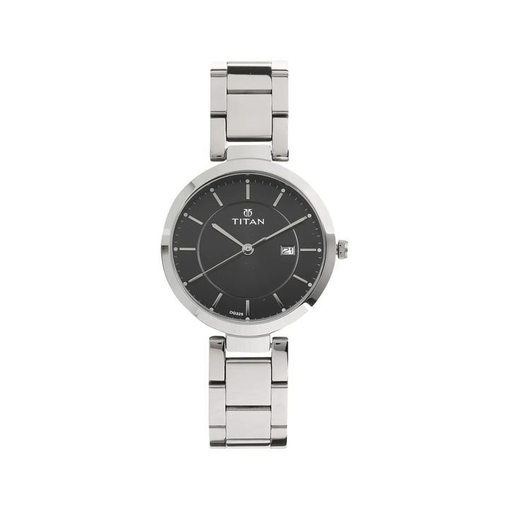 Titan Neo-Ii Analog Black Dial Women's Watch-NN2480SM08