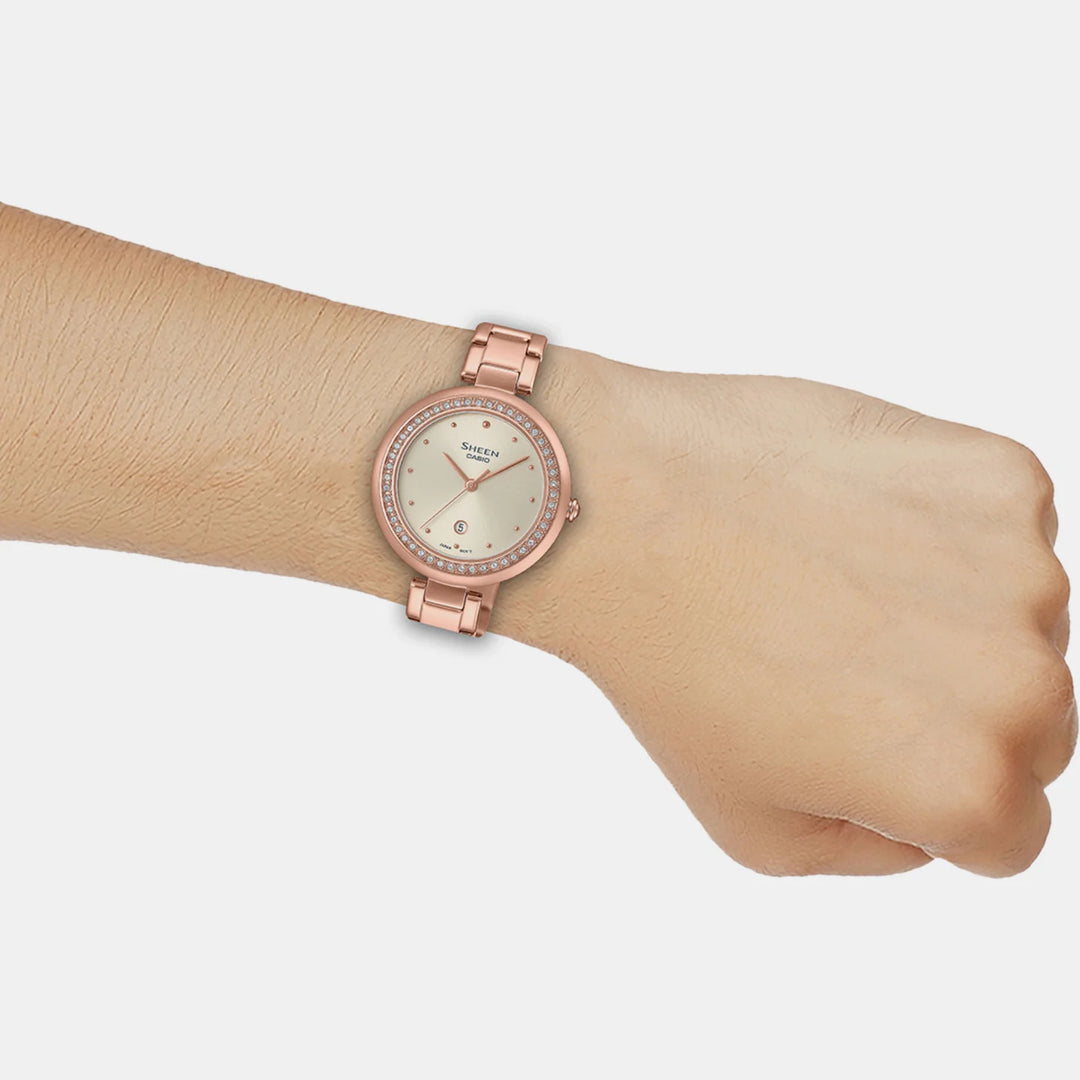 Women's Silver Analog Stainless Steel Watch