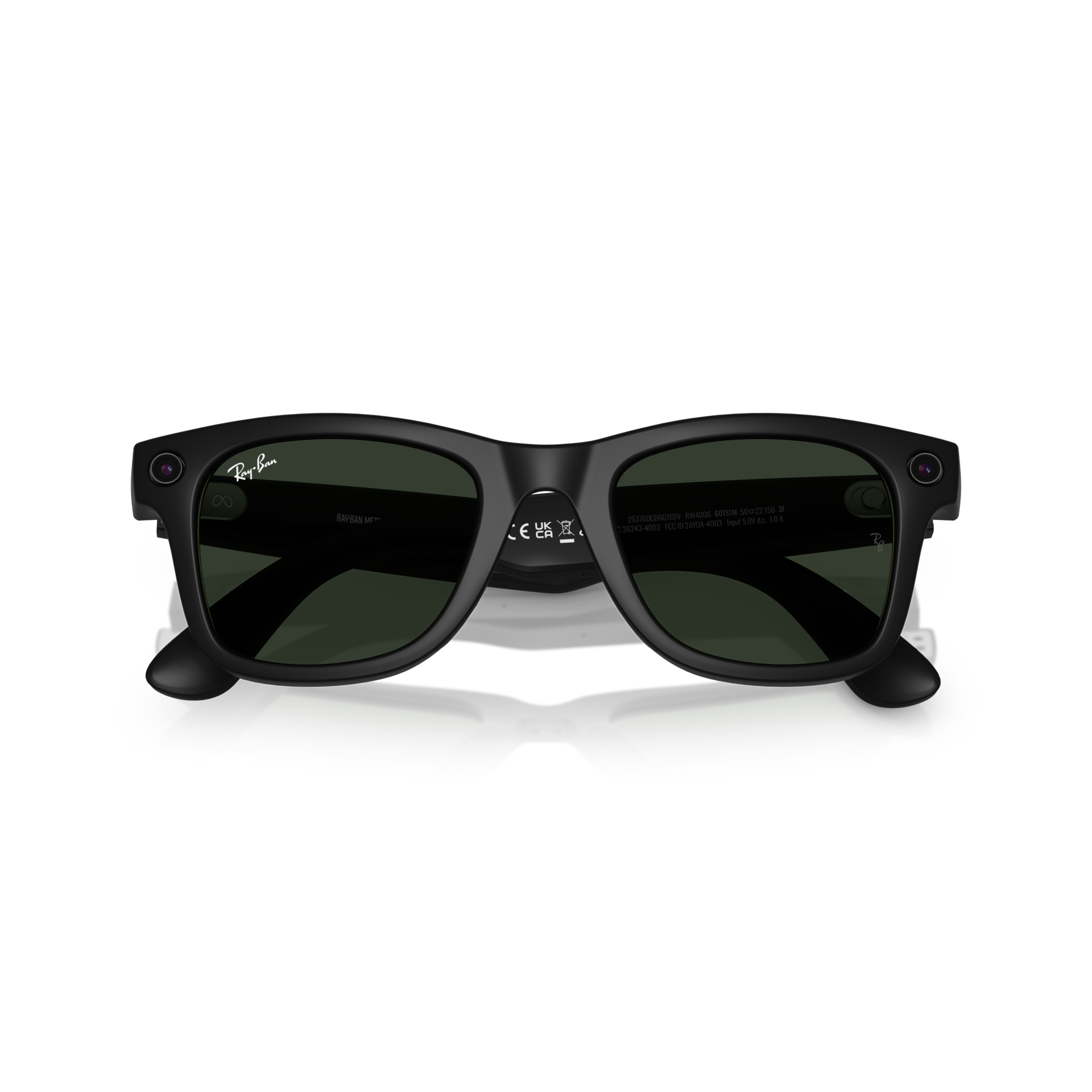 Ray-Ban Meta Wayfarer Matte Black AI Glasses with Transition Lenses