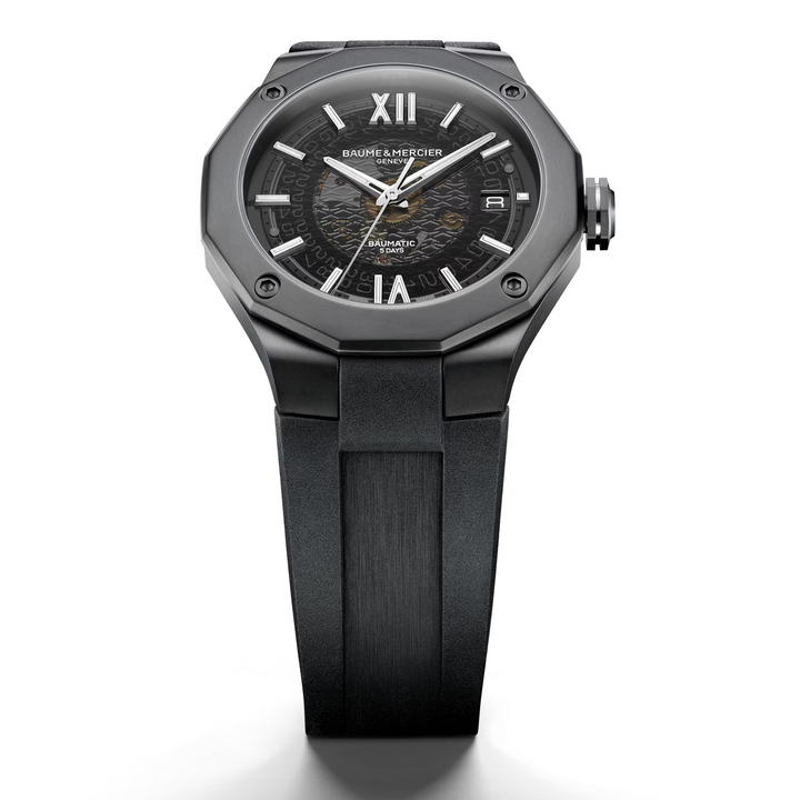 Baume &amp; Mercier Riviera 10617 Automatic Black Rubber Men&