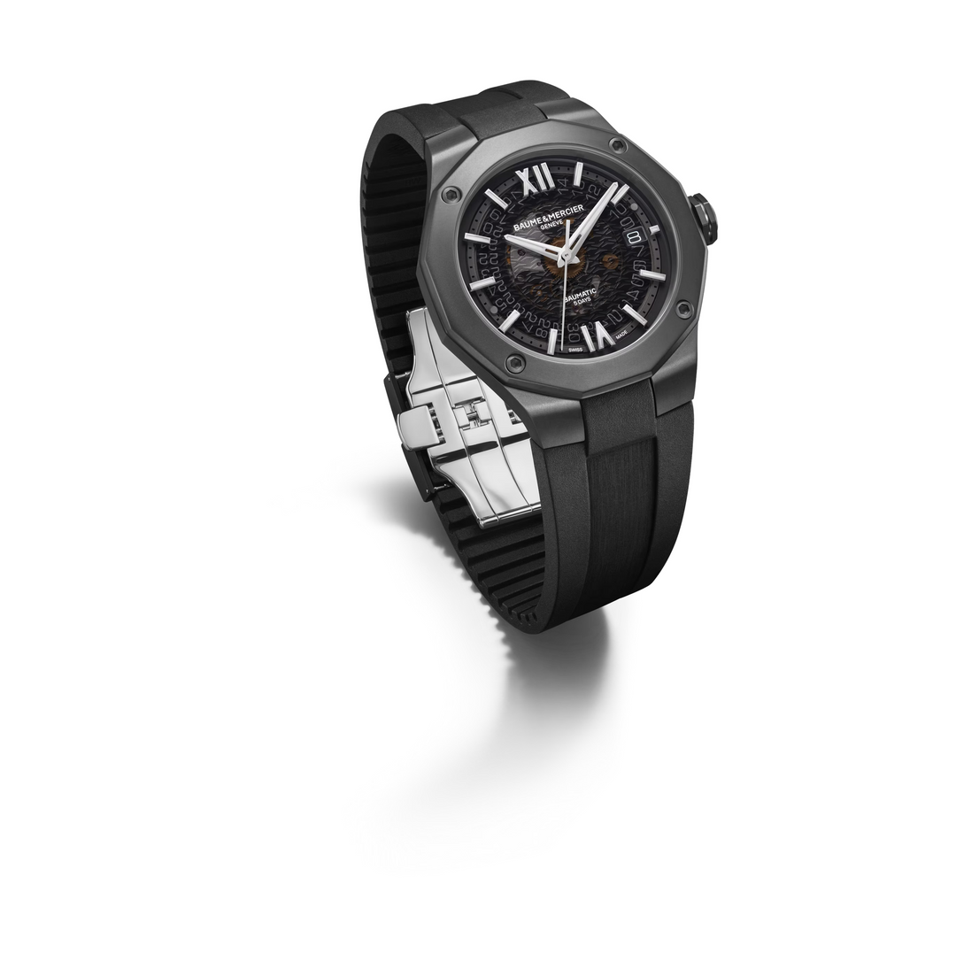 Baume &amp; Mercier Riviera 10617 Automatic Black Rubber Men&