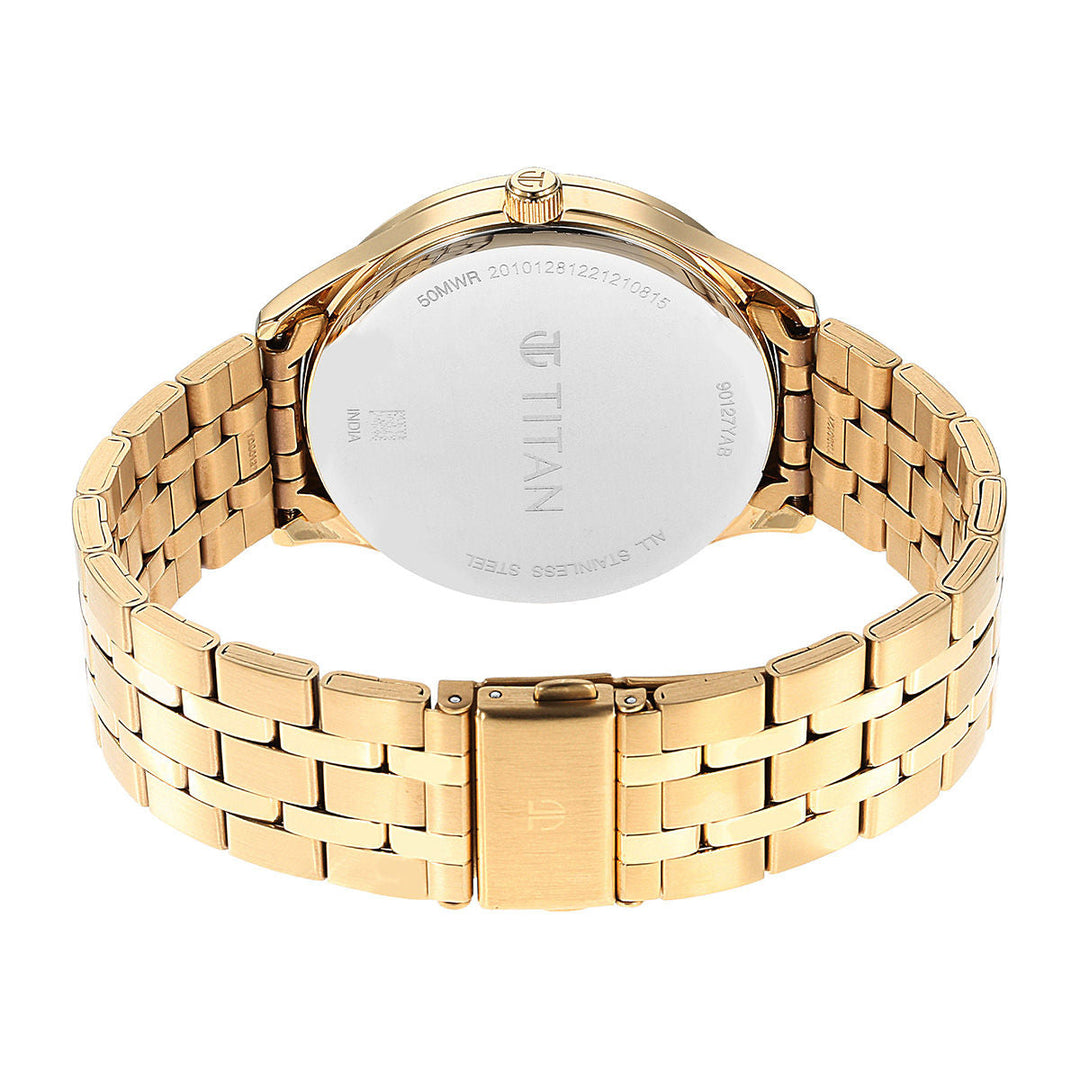 Titan Opulent III Green Dial Multifunction Watch 90127YM04 / NR90127YM04