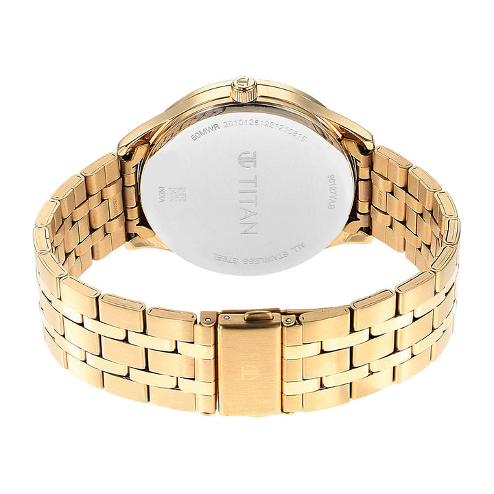 Titan Opulent III Green Dial Multifunction Watch 90127YM04 / NR90127YM04