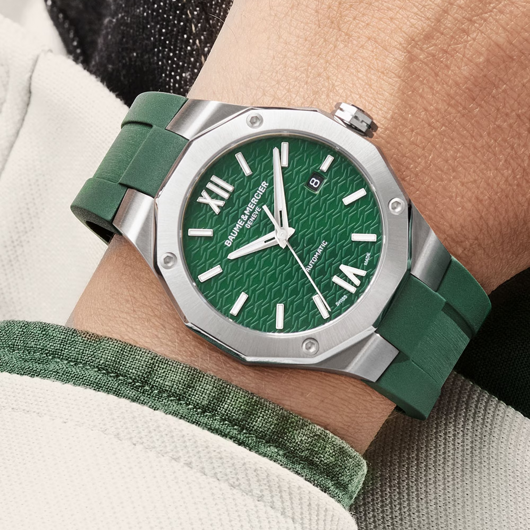 Baume &amp; Mercier Riviera 10618 Green Automatic 42MM Men&