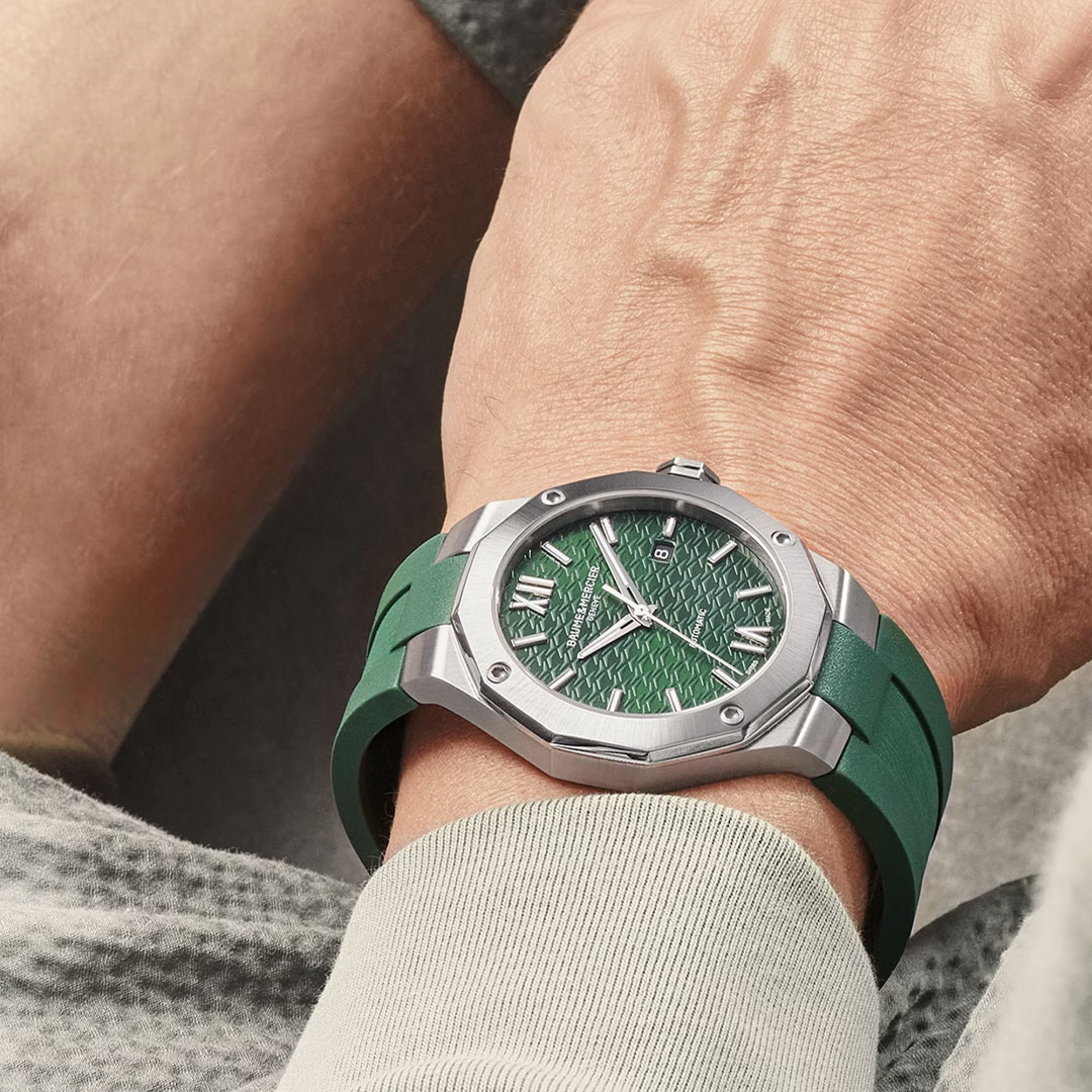 Baume &amp; Mercier Riviera 10618 Green Automatic 42MM Men&