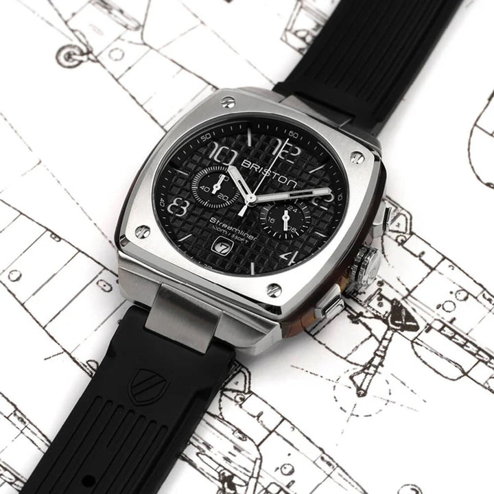 Briston 22142.S.T.1.RB Black Dial Men&