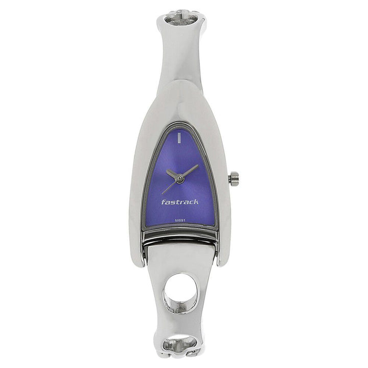 Fastrack Quartz Analog Purple Dial Metal Strap Watch for Girls NP2262SM02