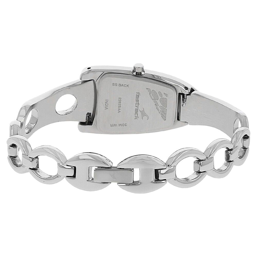 Fastrack Quartz Analog Purple Dial Metal Strap Watch for Girls NP2262SM02