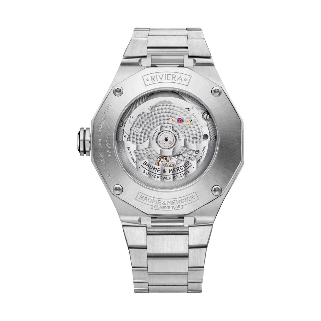 Baume Mercier Riviera 10702 Automatic 42MM Grey Dial Watch
