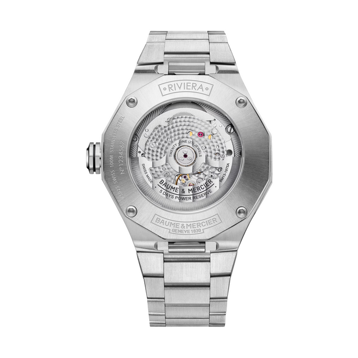 Baume Mercier Riviera 10702 Automatic 42MM Grey Dial Watch