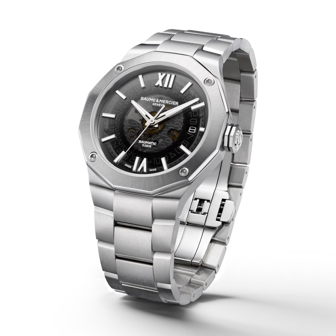 Baume Mercier Riviera 10702 Automatic 42MM Grey Dial Watch