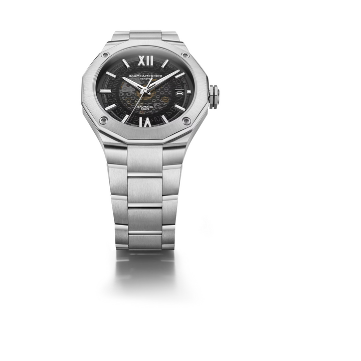 Baume Mercier Riviera 10702 Automatic 42MM Grey Dial Watch