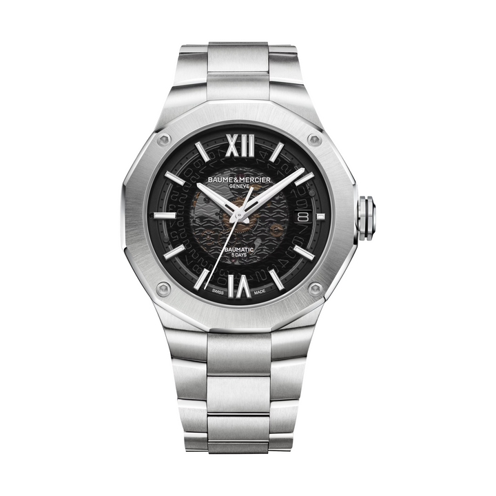 Baume Mercier Riviera 10702 Automatic 42MM Grey Dial Watch
