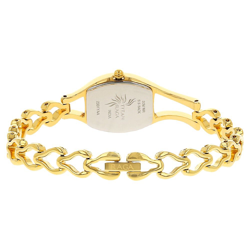 Titan Raga Champagne Dial Women Watch With Metal Strap NS2331YM02