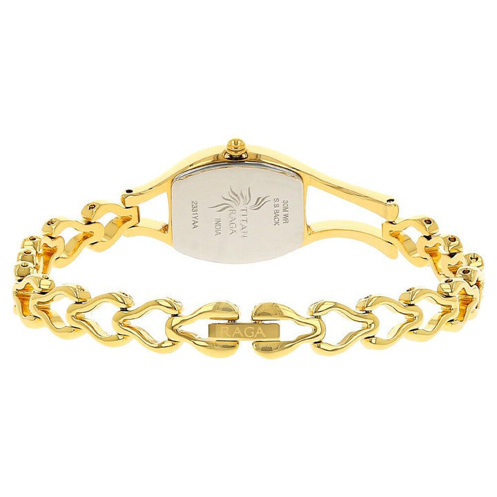 Titan Raga Champagne Dial Women Watch With Metal Strap NS2331YM02