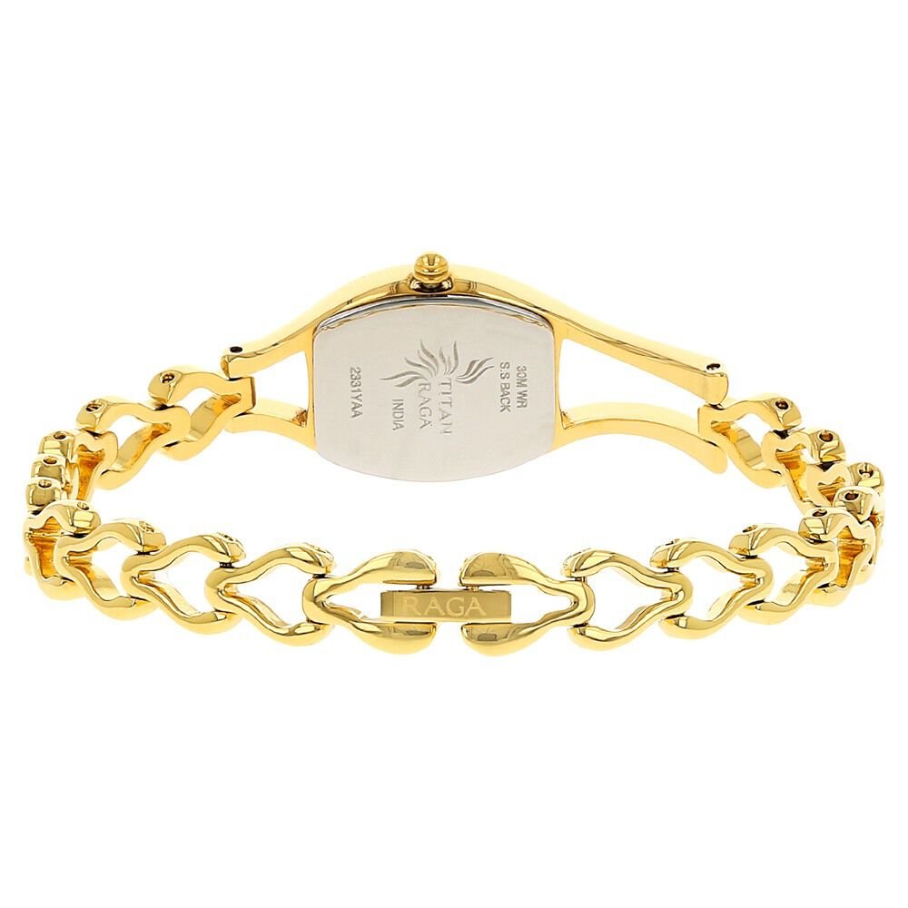 Titan Raga Champagne Dial Women Watch With Metal Strap - The Watch Factory ®