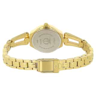 Titan White Dial Golden Stainless Steel Strap Watch NP2345YM01