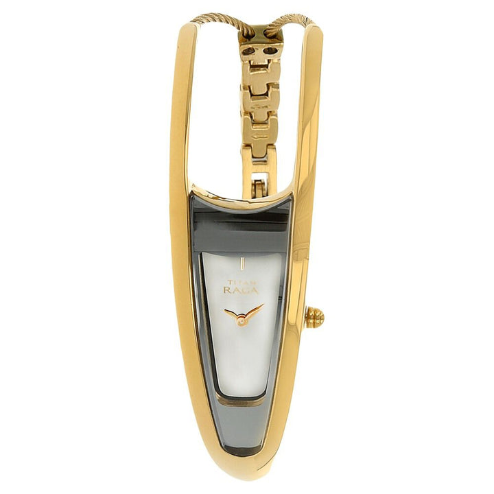 Titan Raga Silver Dial Analog Bimetal Strap watch for Women NS2352YM01