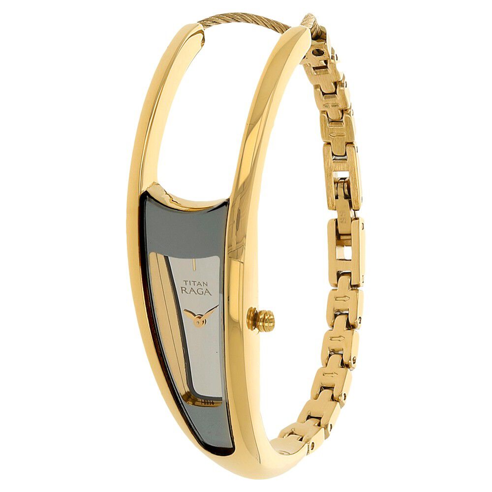 Titan Raga Silver Dial Analog Bimetal Strap watch for Women NS2352YM01