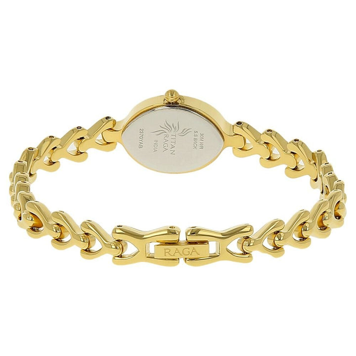 Titan Raga White Dial Women Watch With Metal Strap - The Watch Factory ®