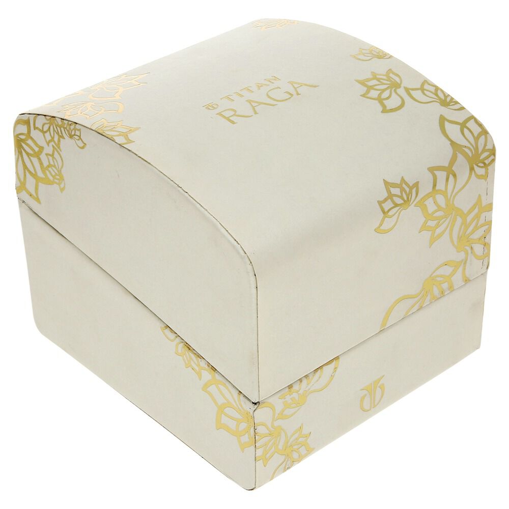 Titan Raga White Dial Women Watch With Metal Strap NS2370YM01