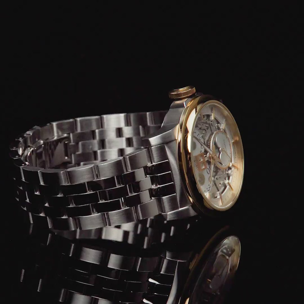 Earnshaw Hansom Grande Date 24 Hour Display Automatic Yellow Gold