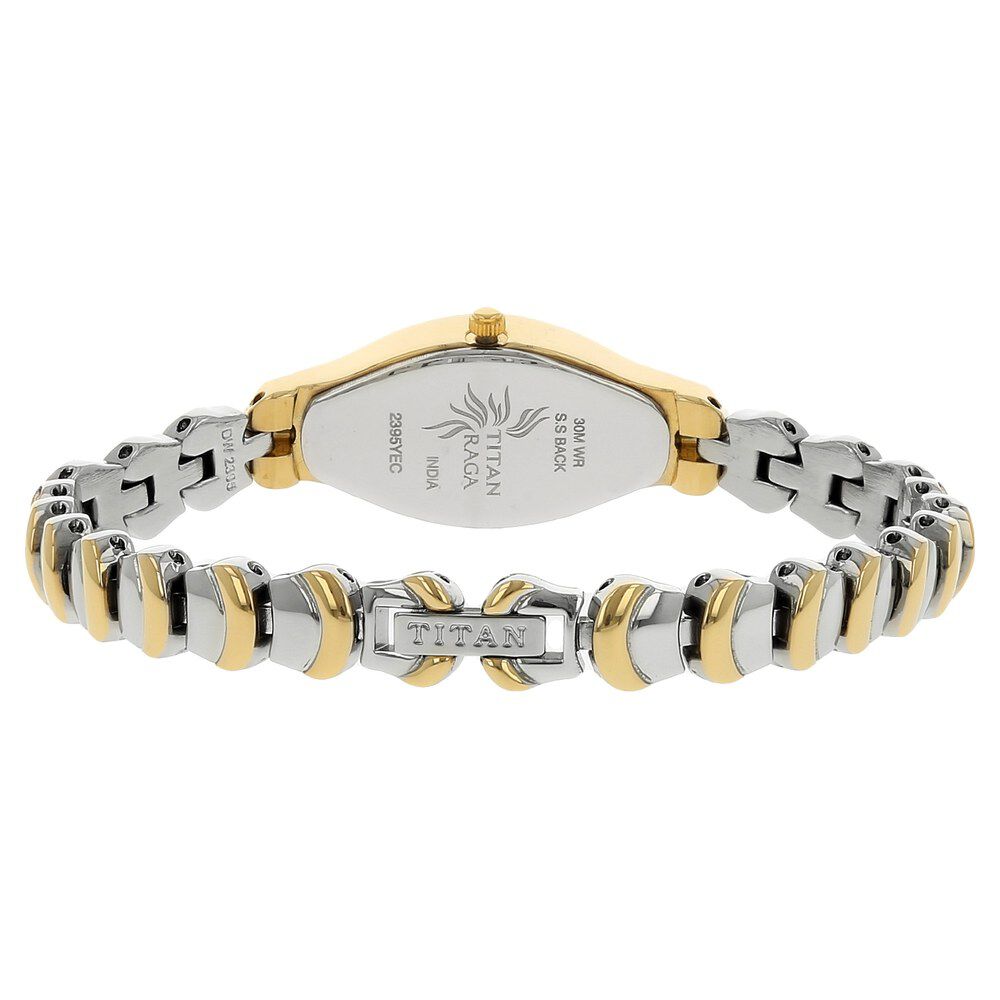 Titan Raga White Dial Women Watch With Metal Strap NS2395BM01