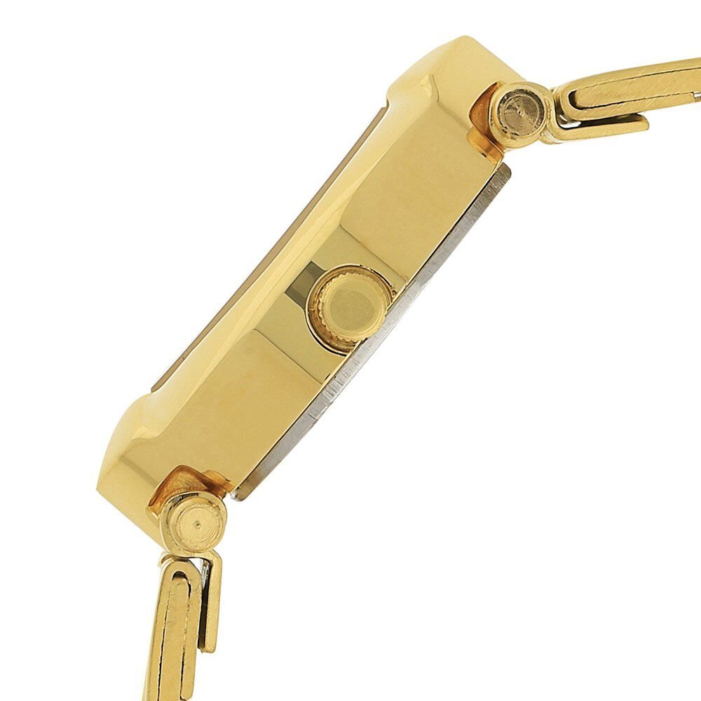 Titan Quartz Analog Champagne Dial Watch For Women With Golden Stainless Steel Strap - The Watch Factory ®