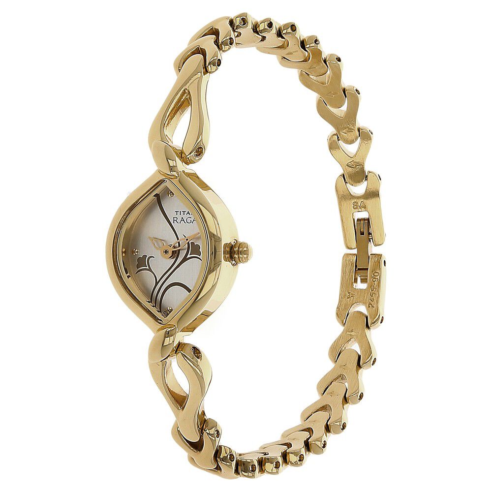 Titan Raga Flora Silver Dial Analog Metal Strap watch for Women NS2455YM01